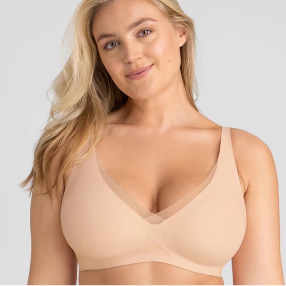 Honeylove Cream Tan Wireless Bra Seamless Supportive